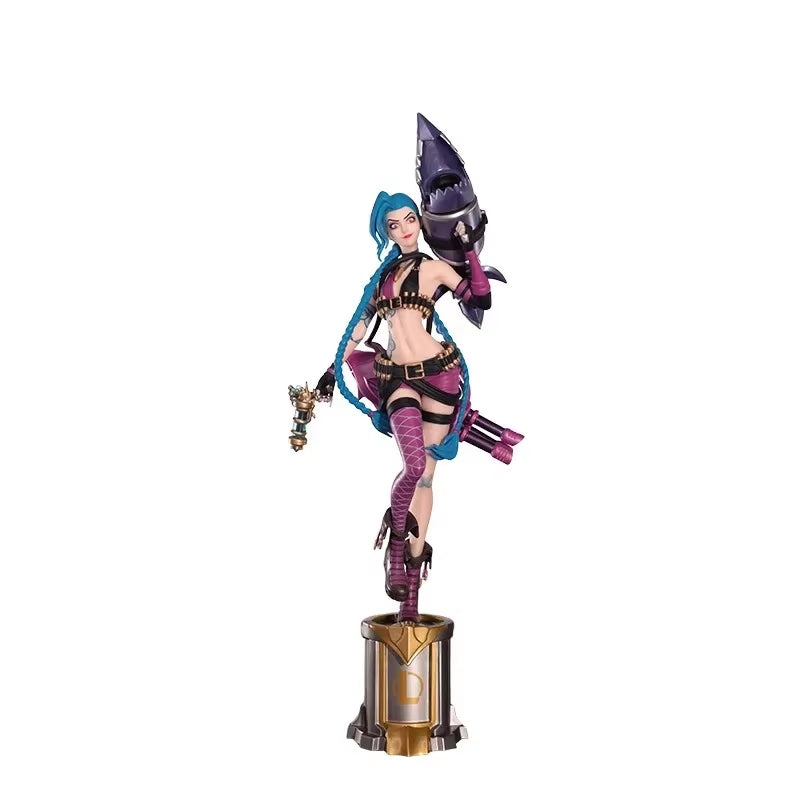 League of Legends the Loose Cannon Jinx Kaisa Luxanna Crownguard Anime Game 3D Pen Desktop Decoration Action Figures Model
