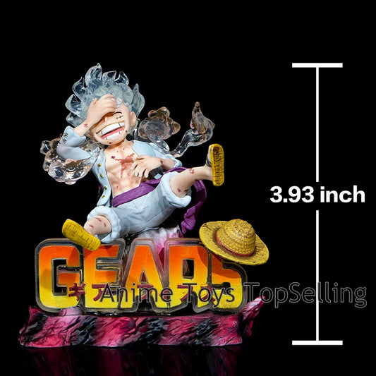 12Cm One Piece Luffy Figure Gear 5 Luffy Action Figure Statues Figurine Birthday Gifts 4"